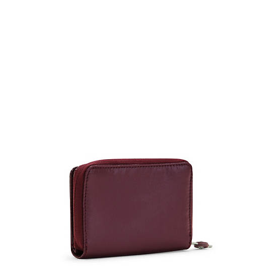 Kipling Money Love Metallic Small Wallet Portefeuille Bordeaux | BE 2206WN